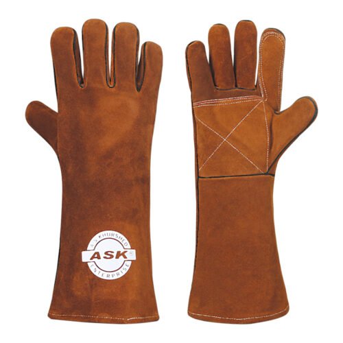 Welding Gloves Cow Split Leather Kevlar® Stitched Reinforced Palm