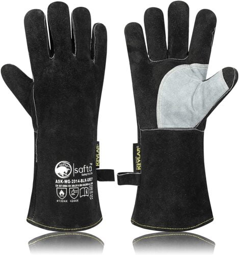 Welding Glove Thick Split Leather Kevlar® Stitched Fleece Insulated Lining